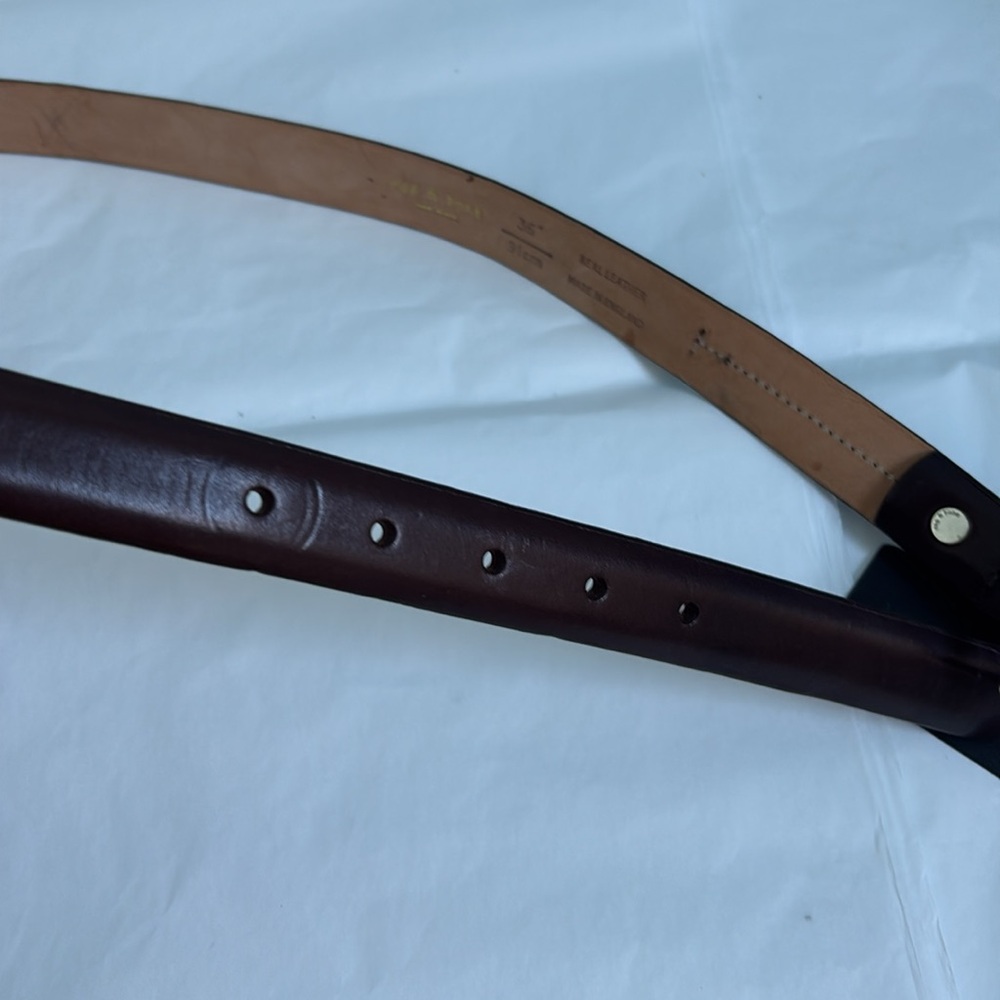 NEW rag & bone men’s brown dress belt 36” - Picture 3 of 4